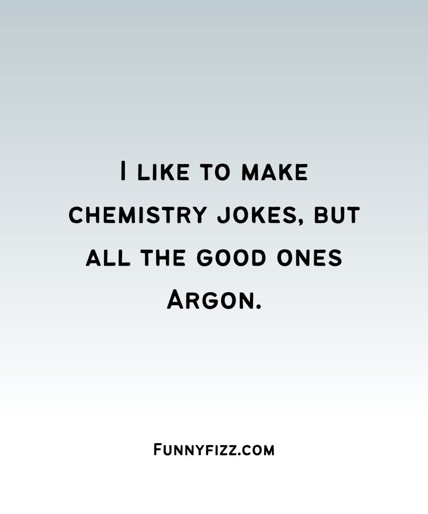 Short Chemistry Puns