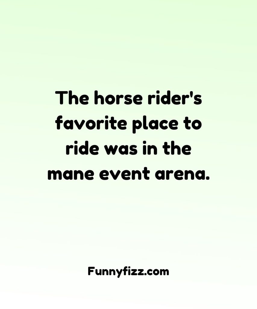 Horse Riding Puns