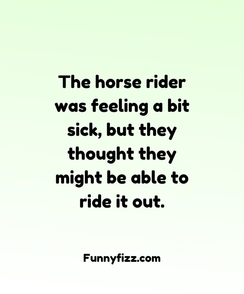 Horse Riding Puns