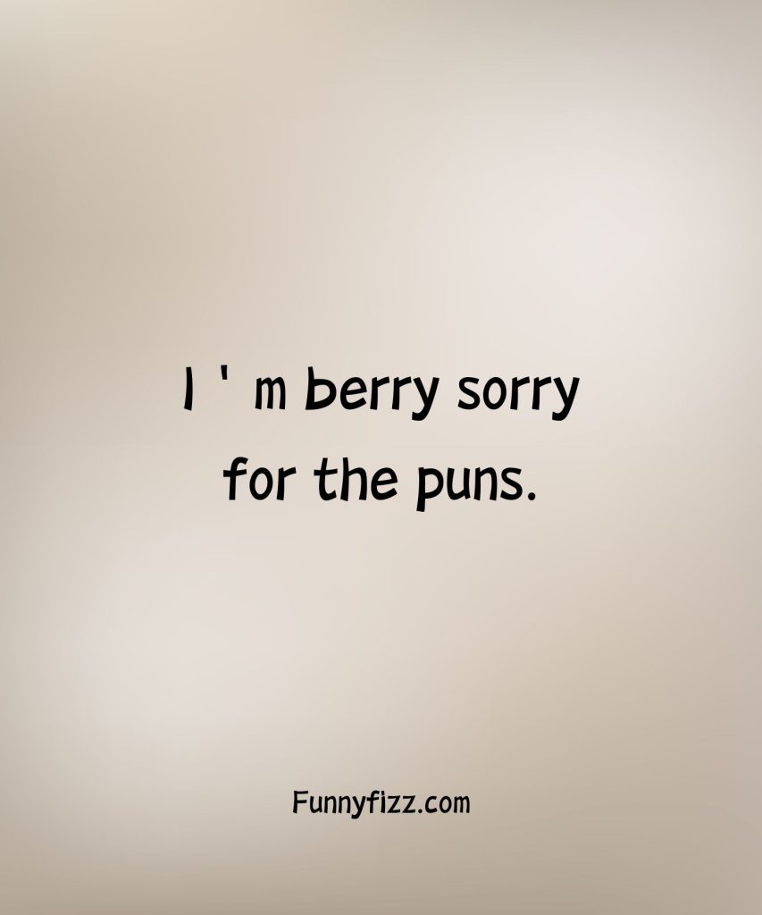 Short Fruit Puns